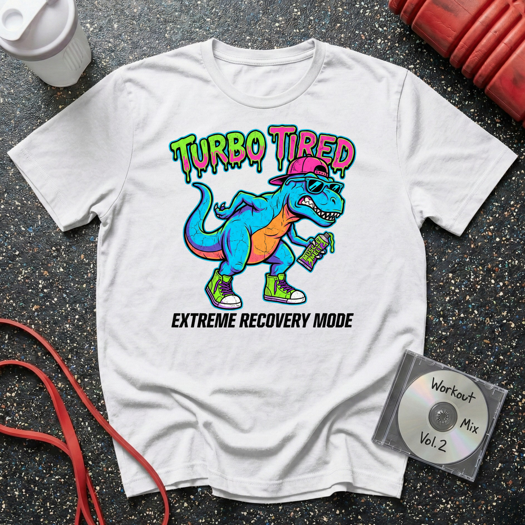 Turbo Tired T-Rex T-Shirt