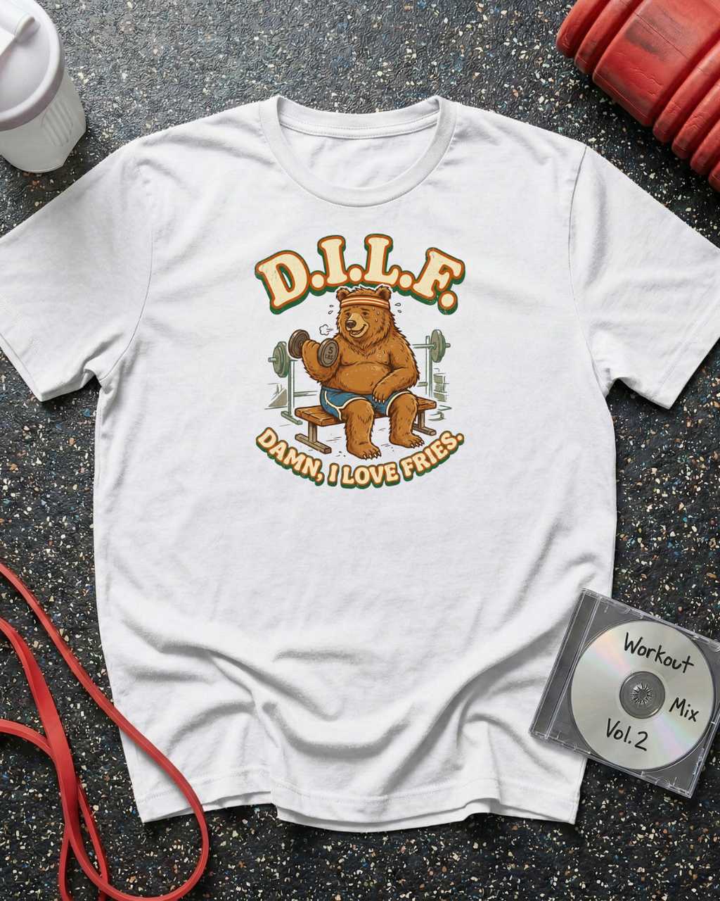 Damn I Love Fries (Bear) T-Shirt