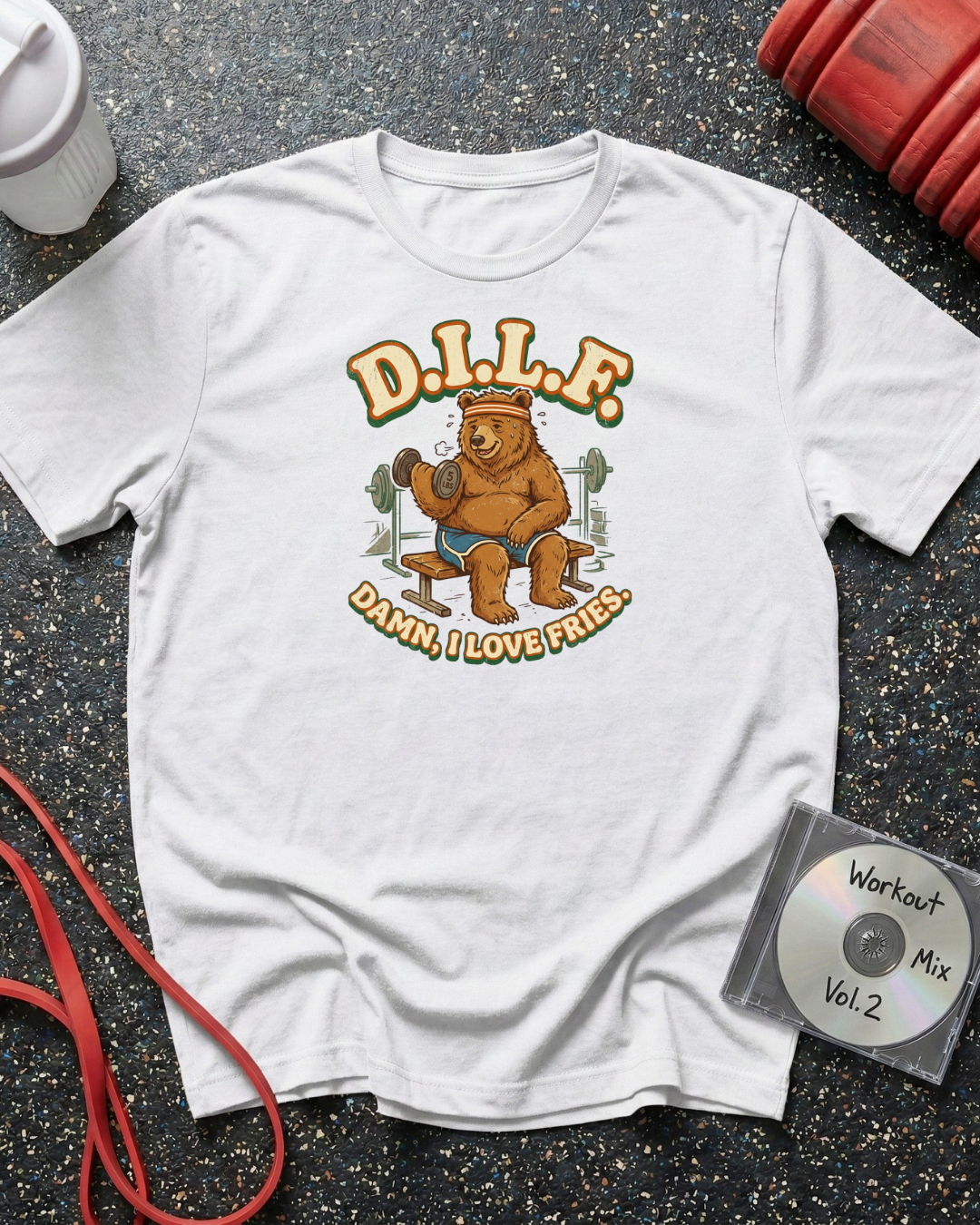 Damn I Love Fries (Bear) T-Shirt