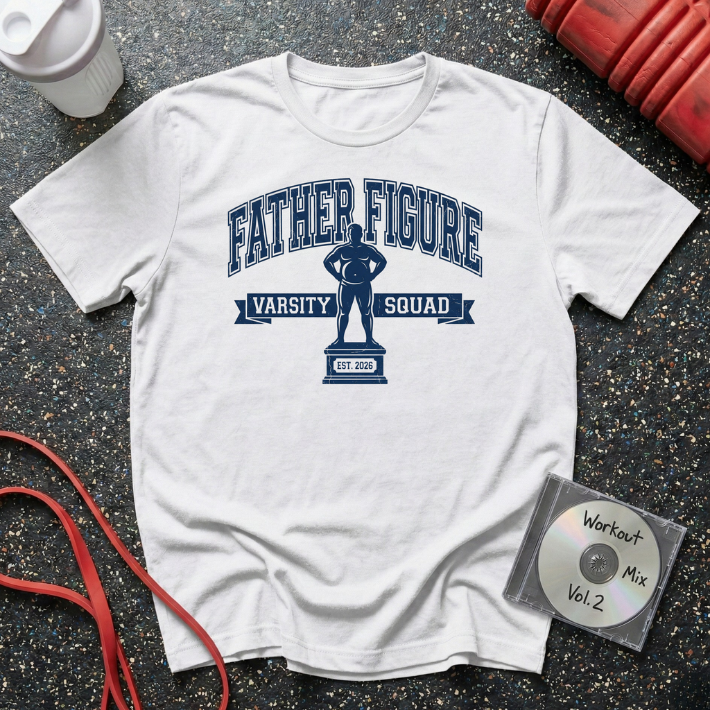 Father Figure Varsity Trophy T-Shirt