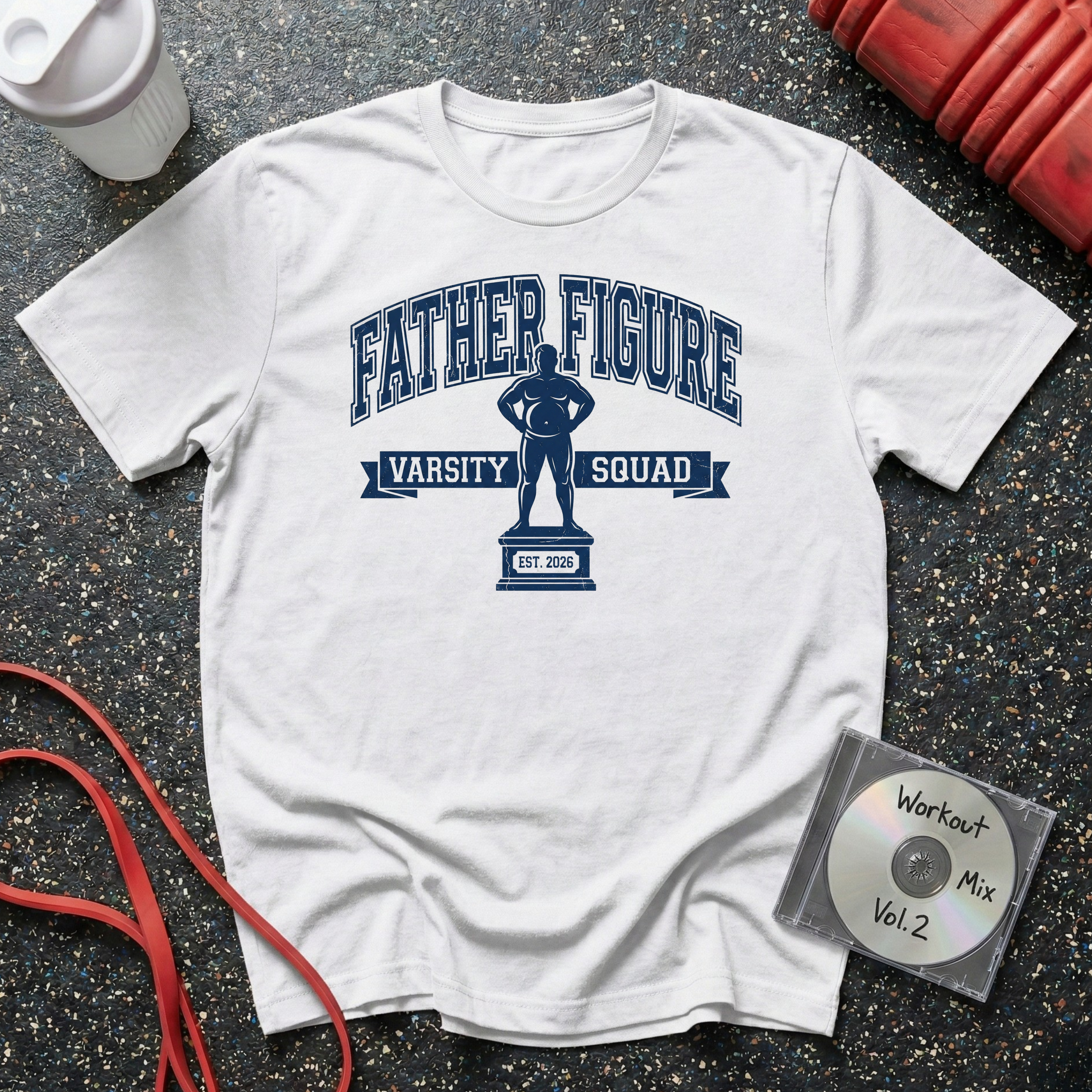 Father Figure Varsity Trophy T-Shirt