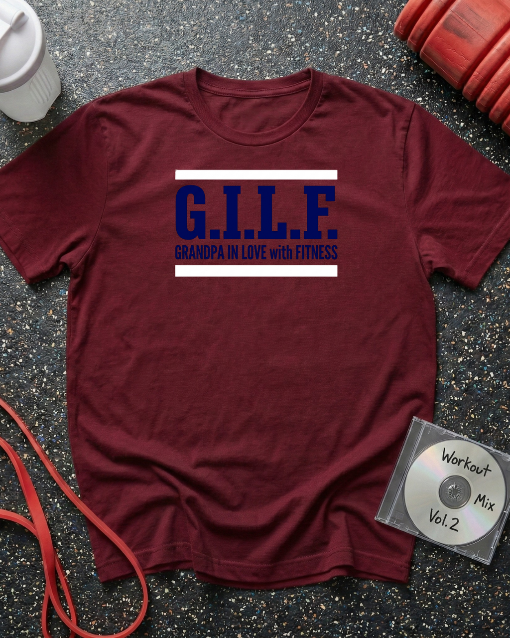 GILF Blue Text Sandwich T-Shirt