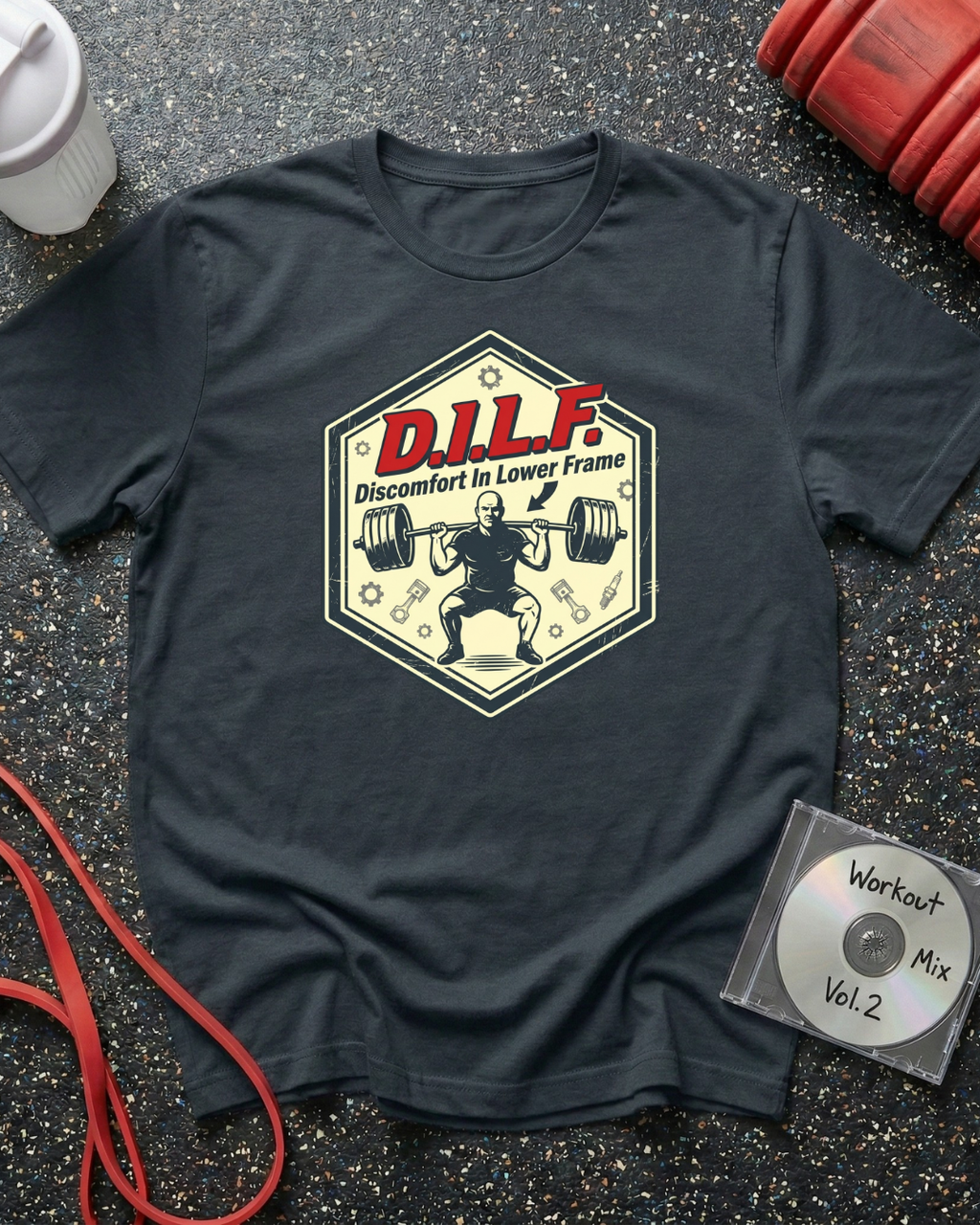 DILF Lower Frame Badge T-Shirt
