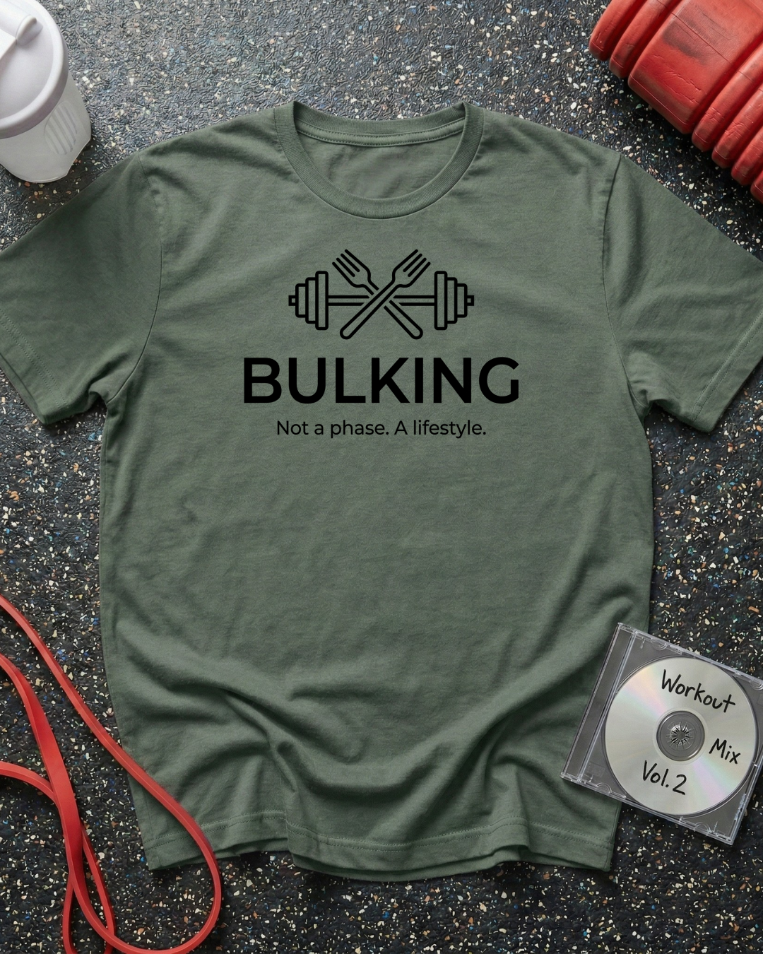 Bulking Forks and Barbell T-Shirt