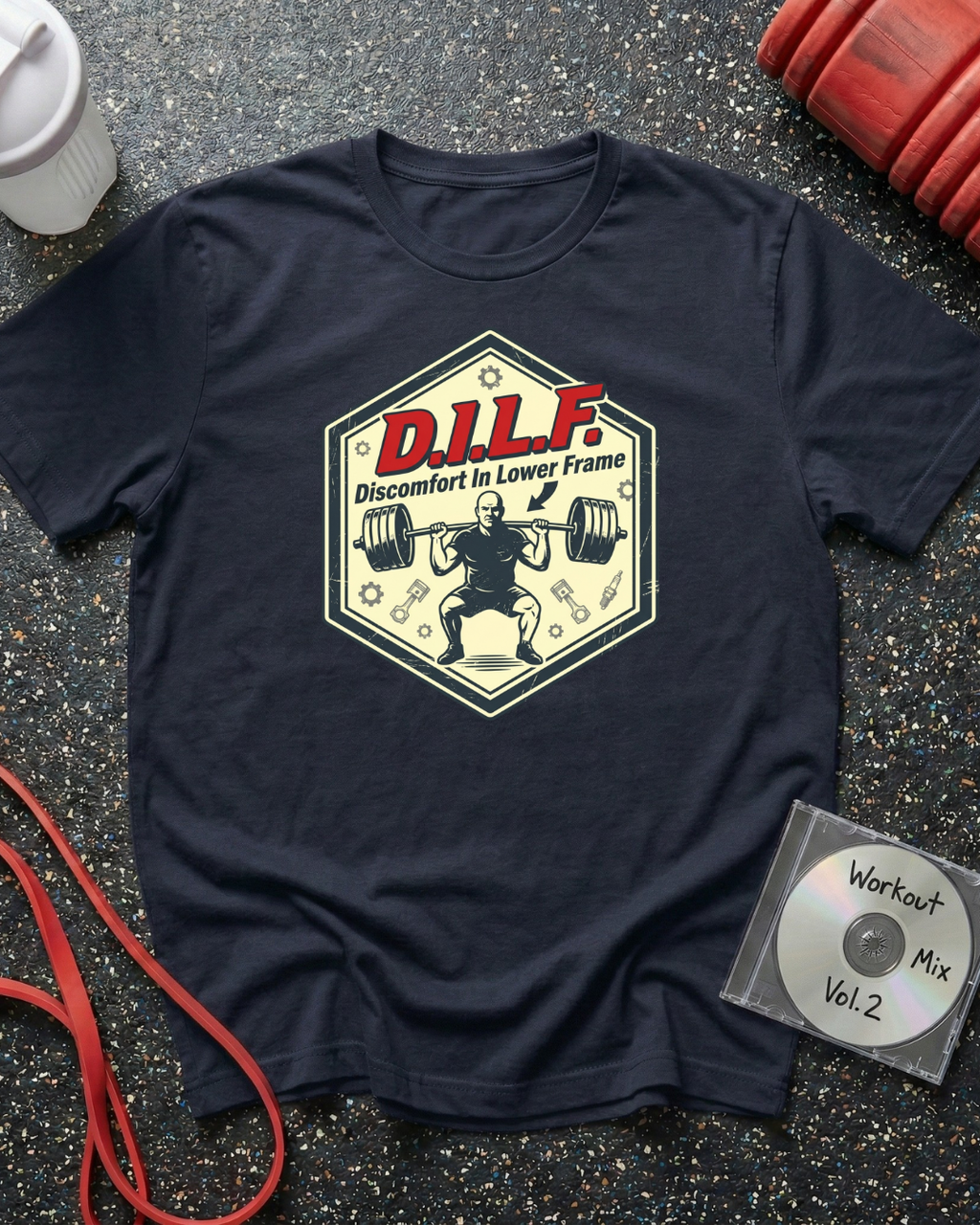 DILF Lower Frame Badge T-Shirt