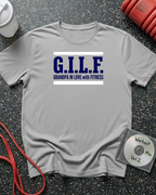 GILF Blue Text Sandwich T-Shirt
