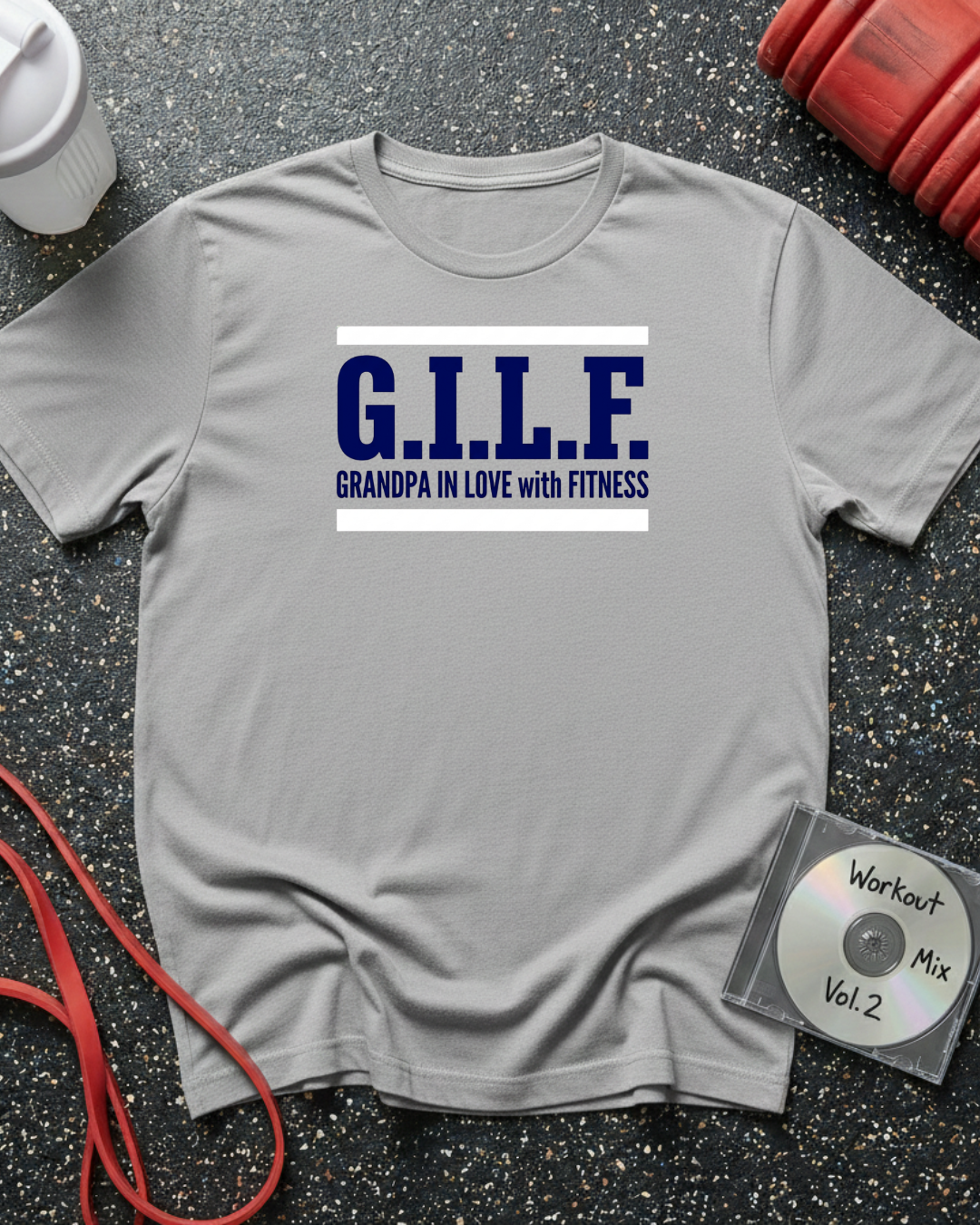GILF Blue Text Sandwich T-Shirt