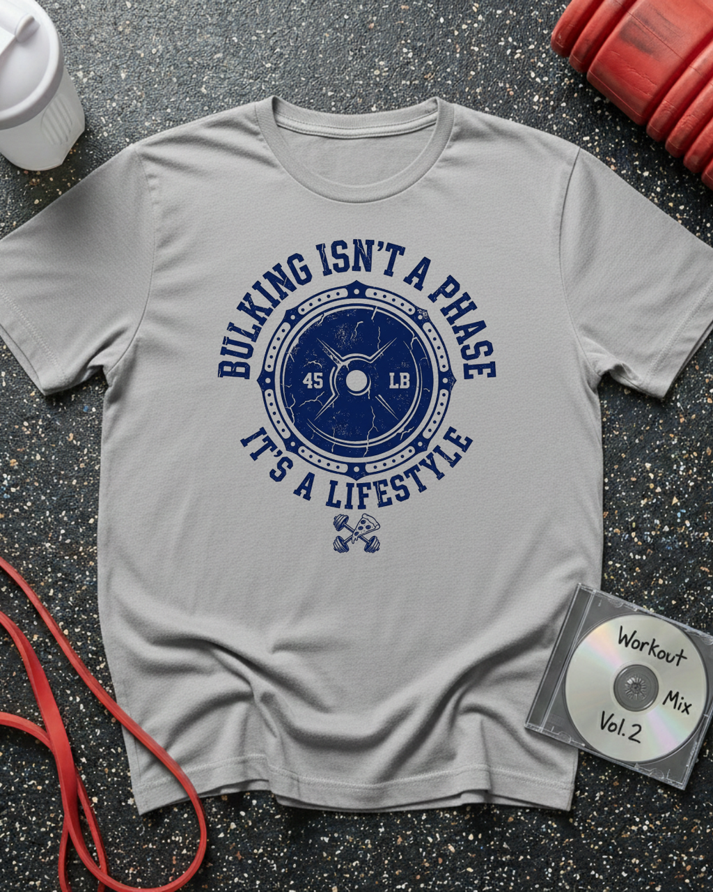 Bulking Lifestyle (Cracked Weight Plate) T-Shirt