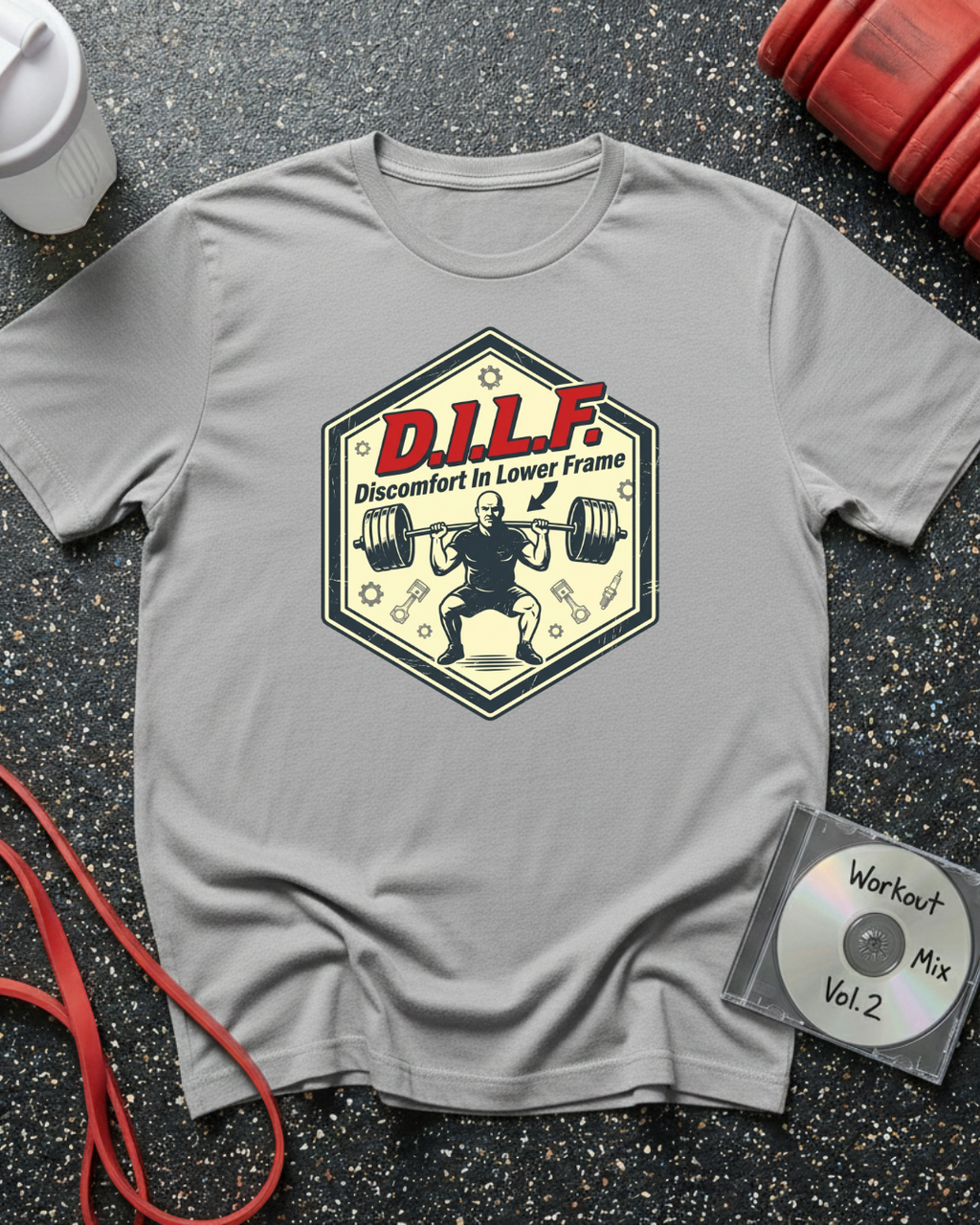 DILF Lower Frame Badge T-Shirt