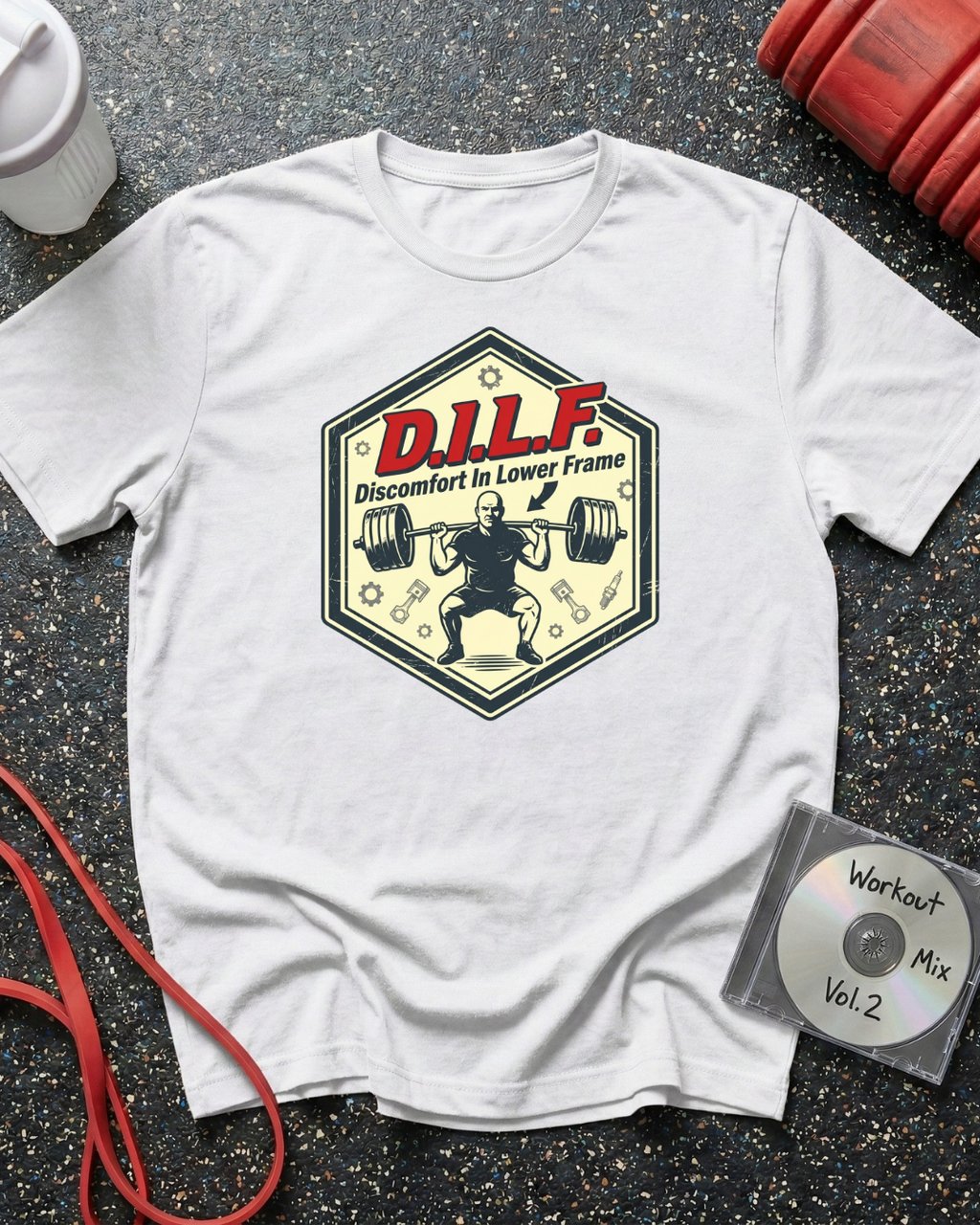 DILF Lower Frame Badge T-Shirt