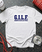 GILF Blue Text Sandwich T-Shirt
