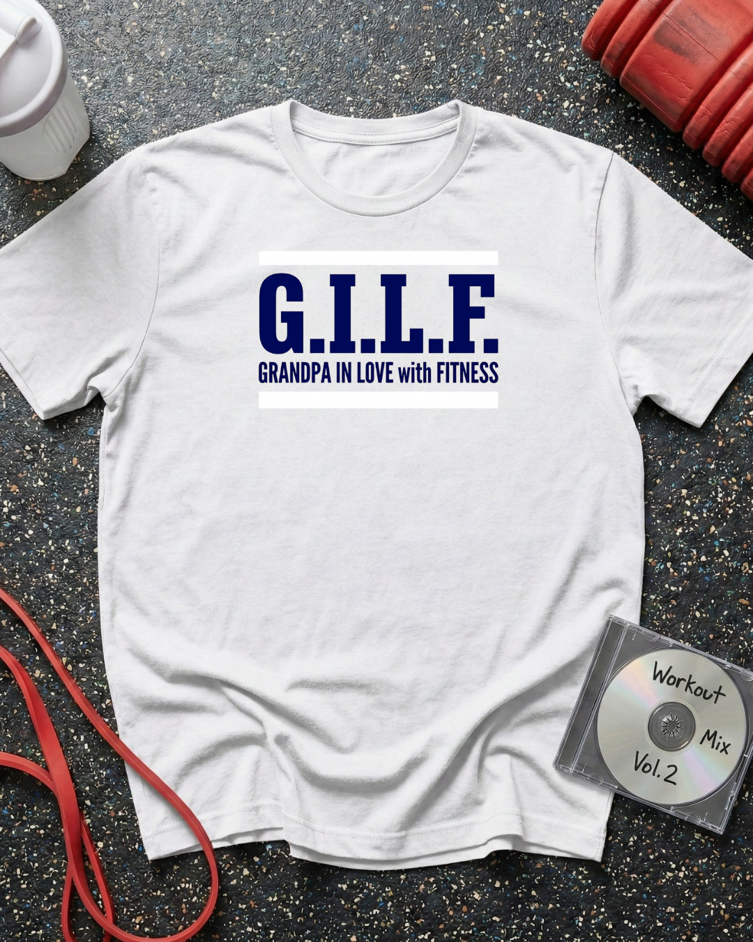 GILF Blue Text Sandwich T-Shirt